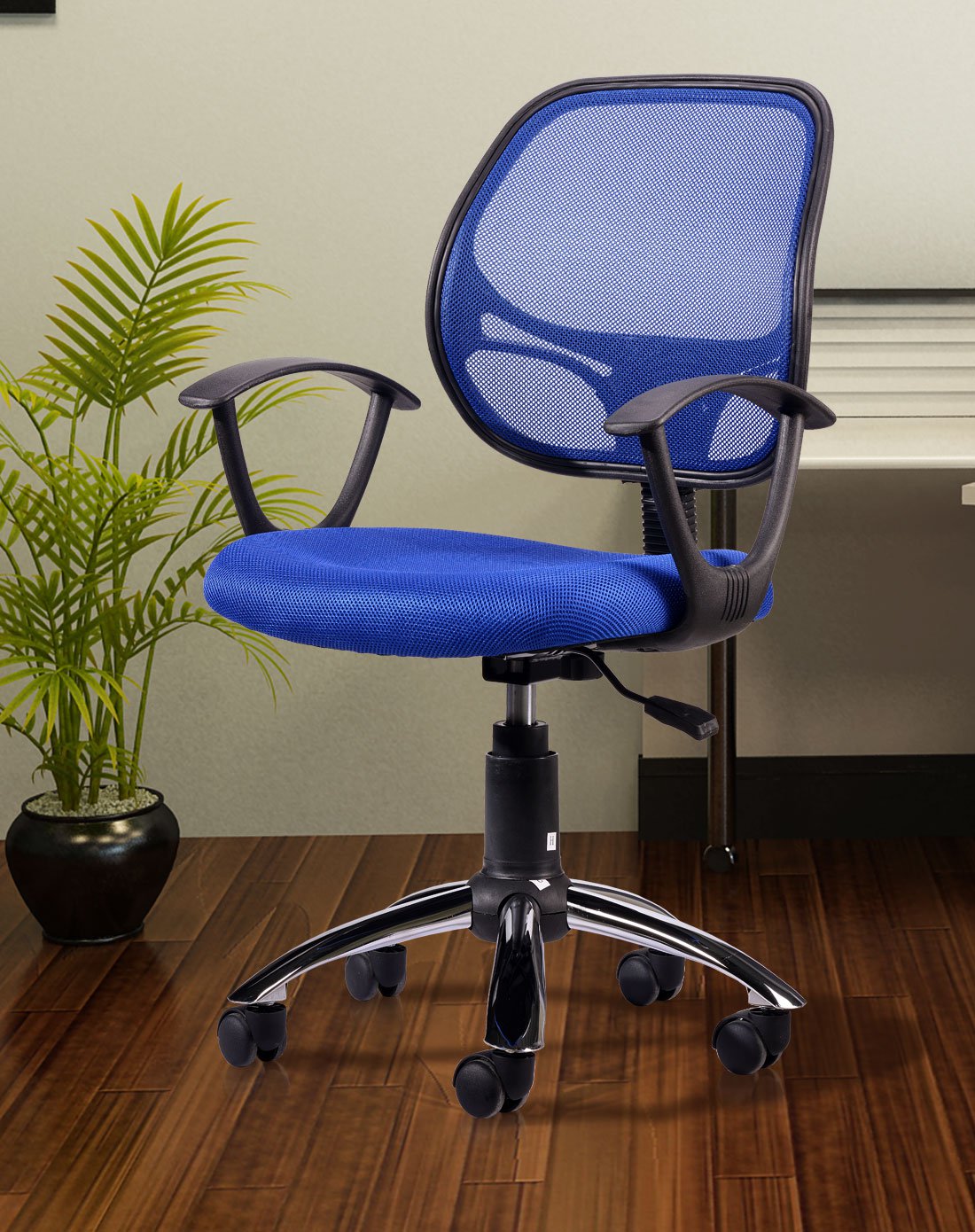 可转动升降网布旋转办公椅