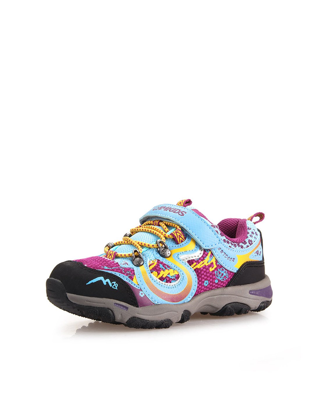 小骆驼camkids时尚童鞋专场小骆驼camkids 女小童黑/月/玫红登山鞋黑