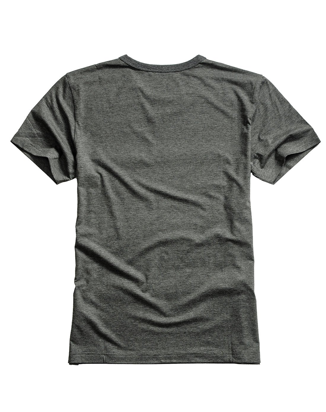 都市特工丝光棉修身版短袖圆领t恤炭灰