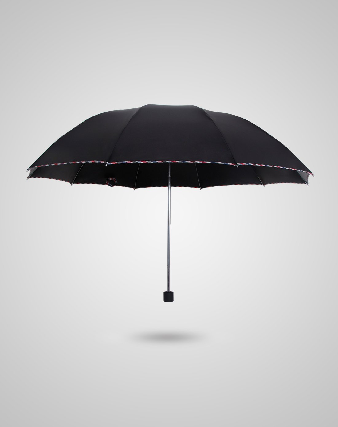 高端商务男士黑胶超大晴雨伞(3311e黑胶)黑色