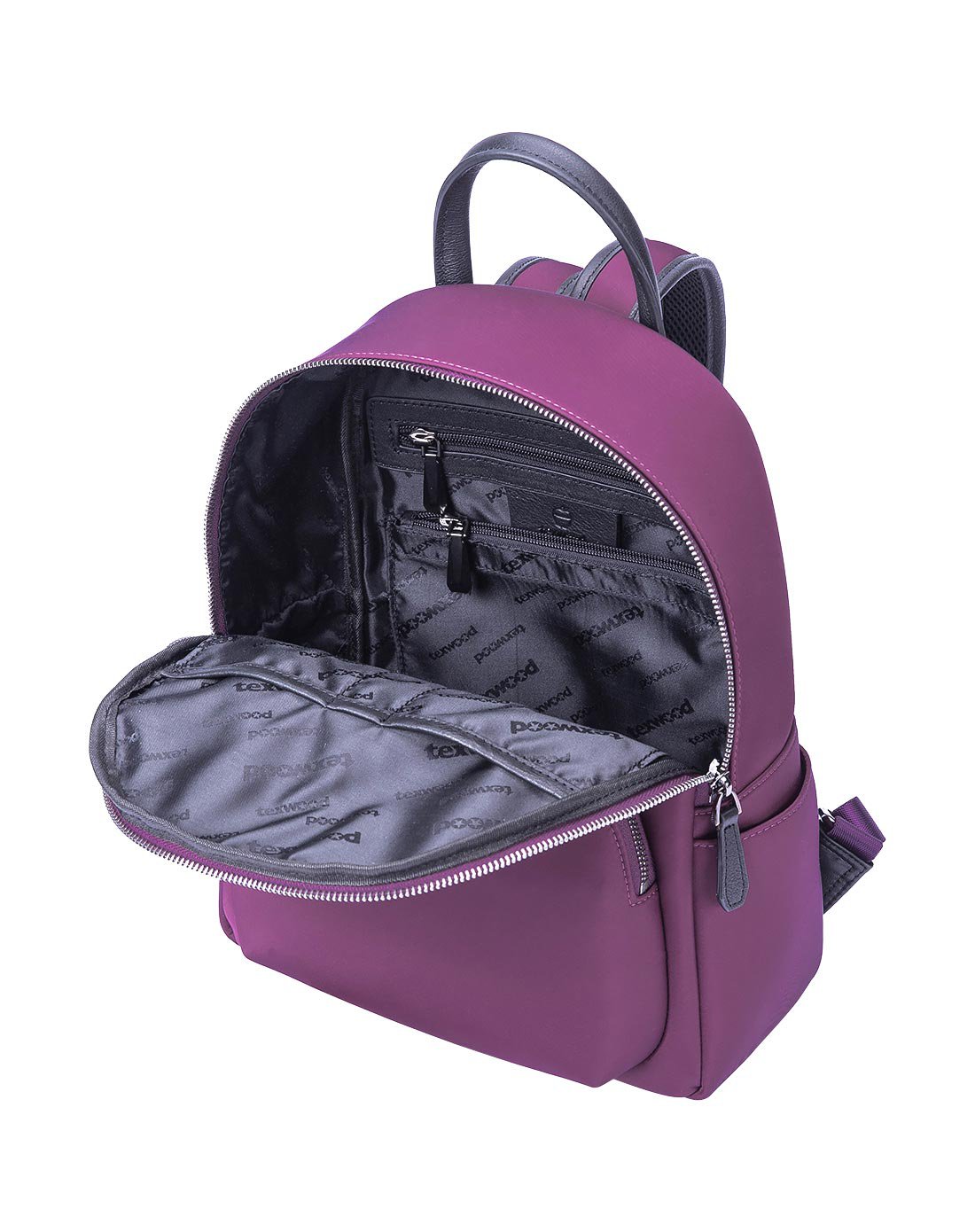 texwood简约休闲纯色女双肩包z66i0041-49_唯品会