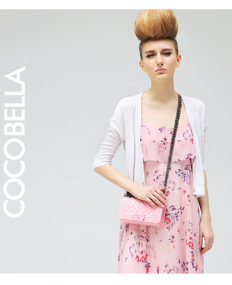 cocobella女装专场 欧美范纯色七分袖针织开衫 面料: 聚酯纤维 适用