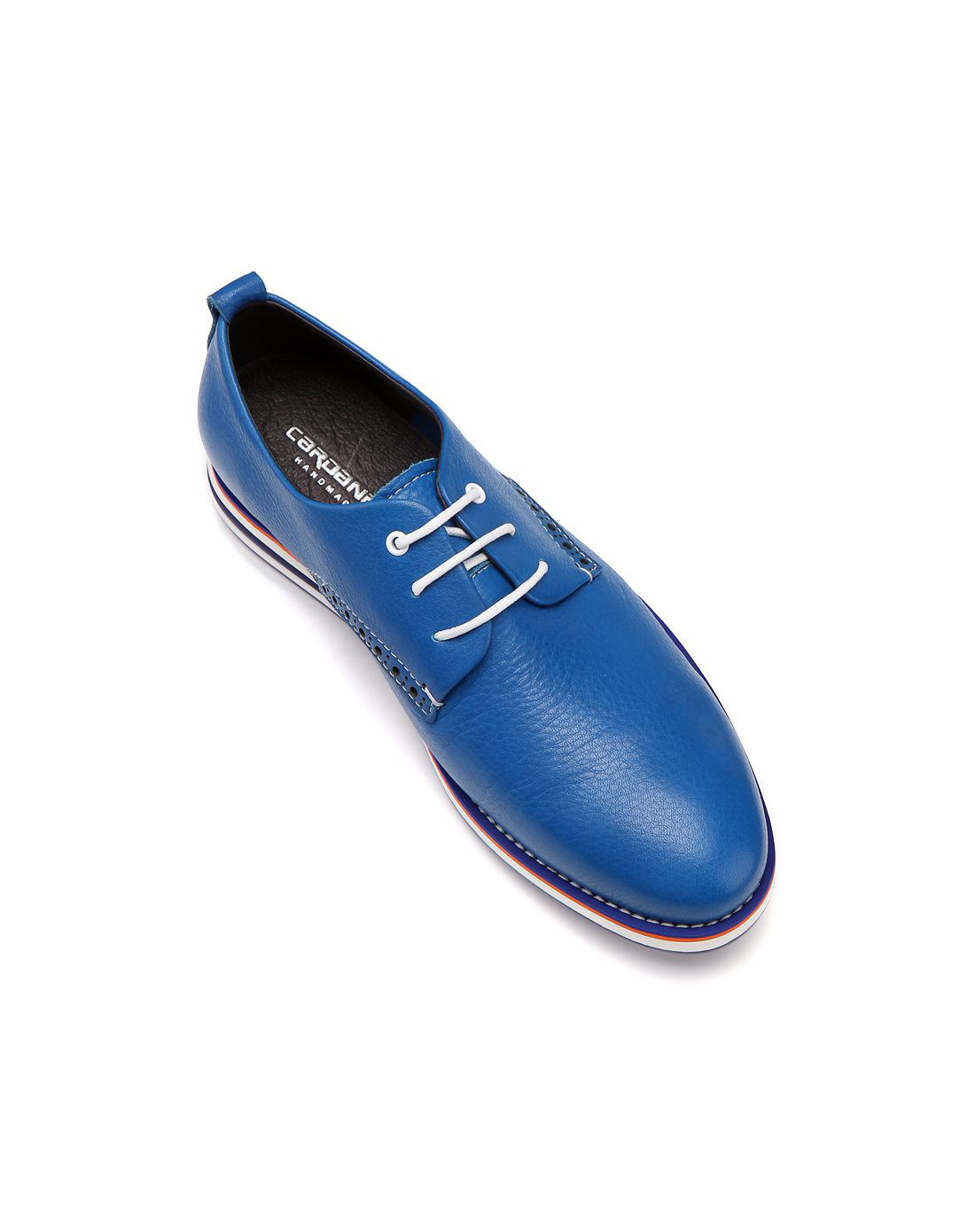 卡丹路cardanro男鞋特惠专场蓝色牛皮革英伦生活鞋m6106301-g150_唯品