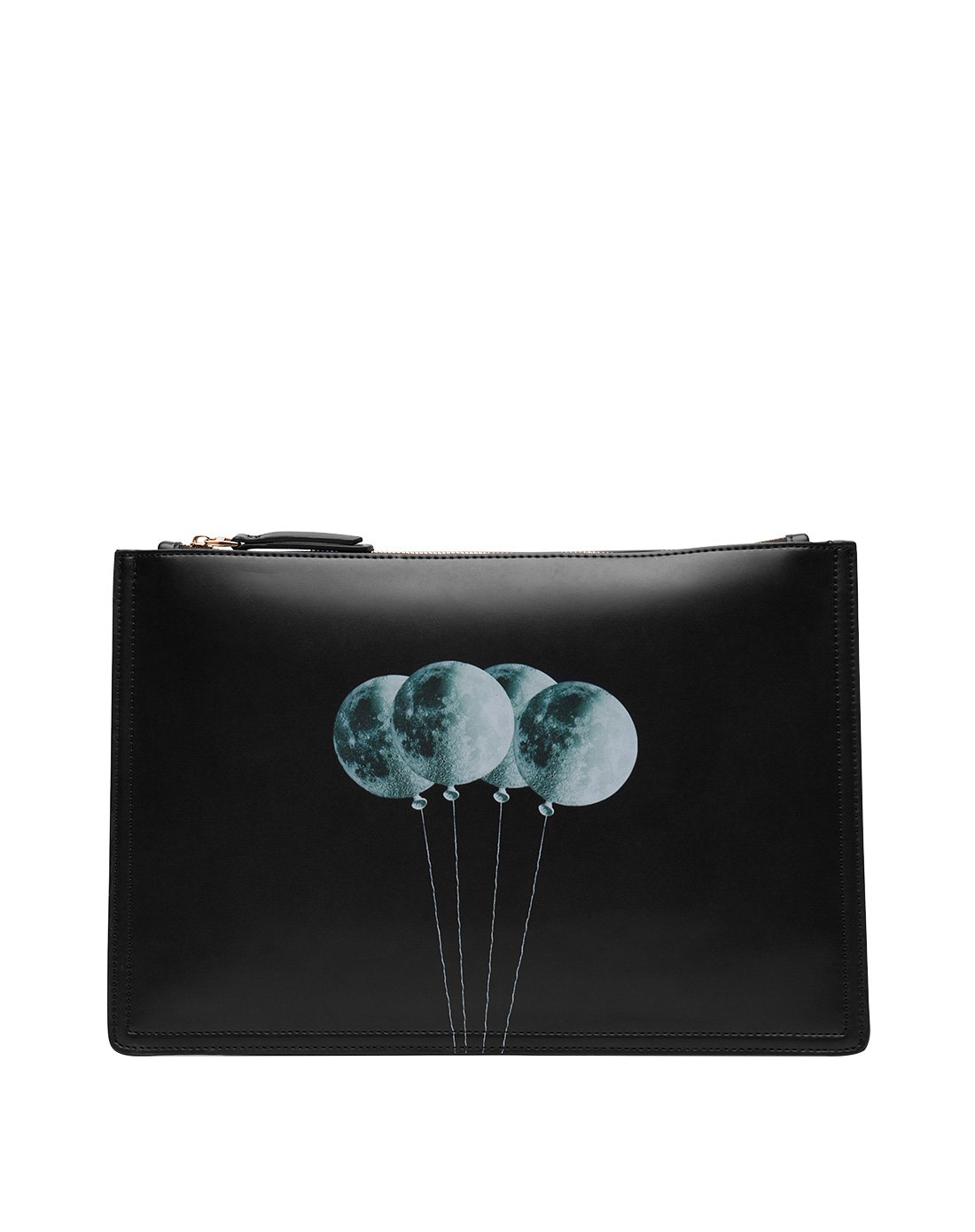 斯菲莱克safelake女士黑色简约个性月球印花手拿包510622_唯品会