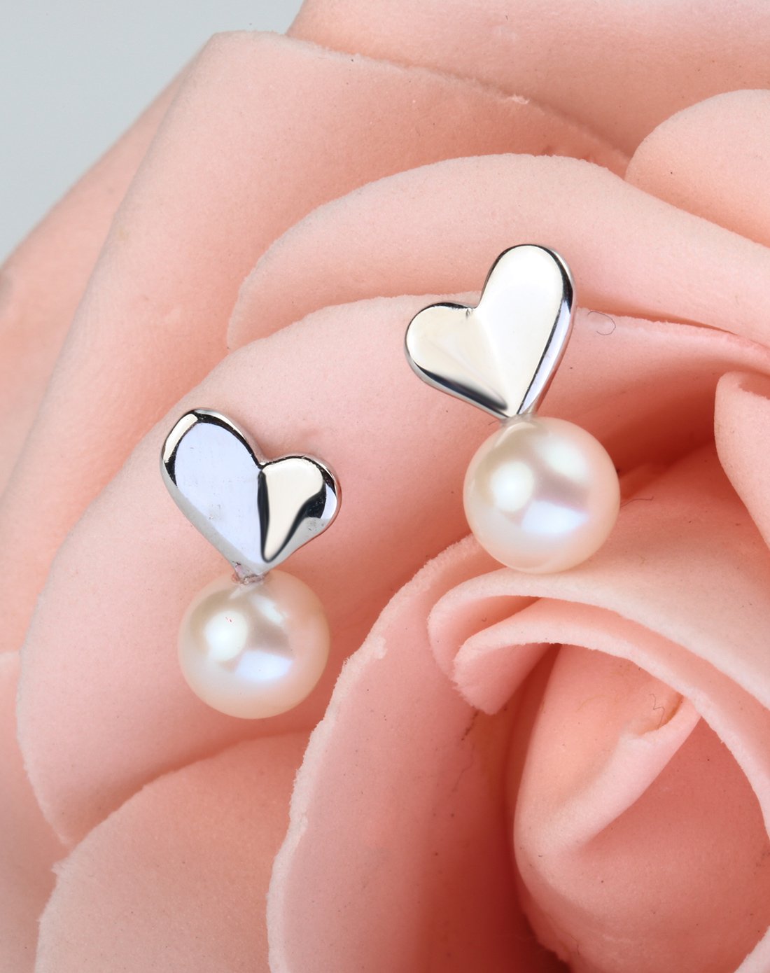 水年华snh珍珠水年华 爱心精致正圆珍珠耳环附证书snh20151351_唯品会