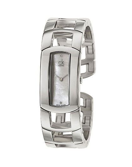 ck-dress系列珍珠云母方盘石英女士手表