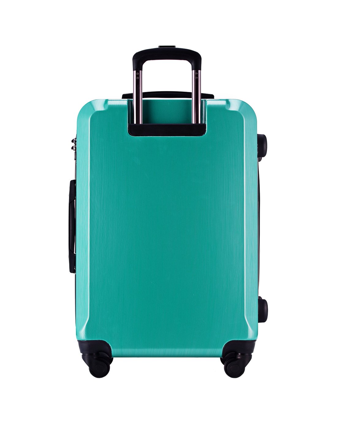 钻石镜面时尚拉链拉杆箱20寸蓝色