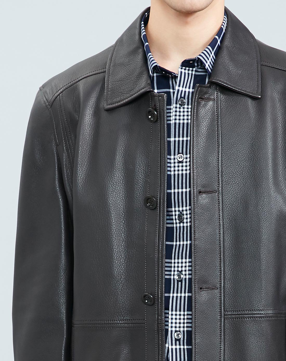 myriadglad jacks时尚经典翻领皮衣咖啡f09266z8801_唯品会