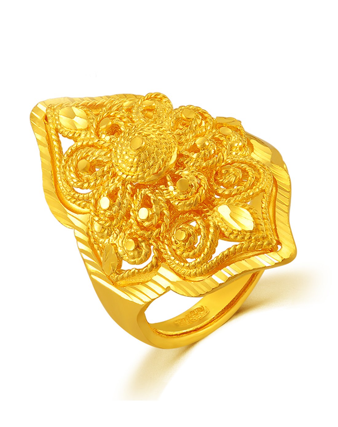 百泰首饰百泰 足金花丝绵绵夸张戒指(计价)jzv17020005900_唯品会