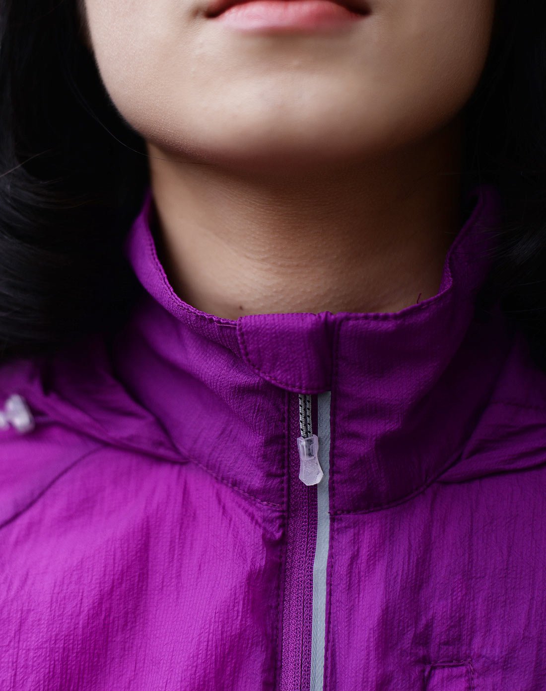 轻薄时尚透气 女款皮肤衣紫色