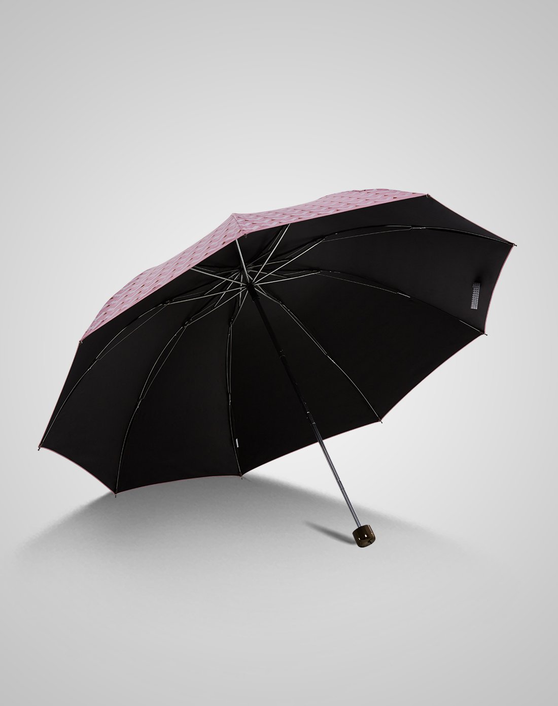 天堂伞 黑胶防晒晴雨伞折叠遮阳太阳伞(30196星罗棋布)粉红