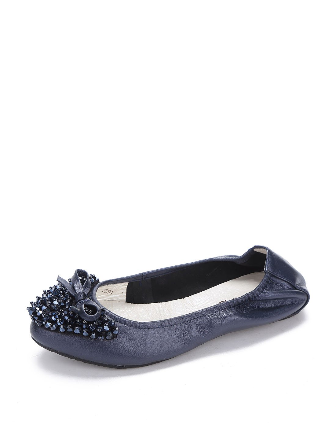 i酷equus时尚休闲羊皮镶钻平跟单鞋紫兰色ff2c4135831t01_唯品会