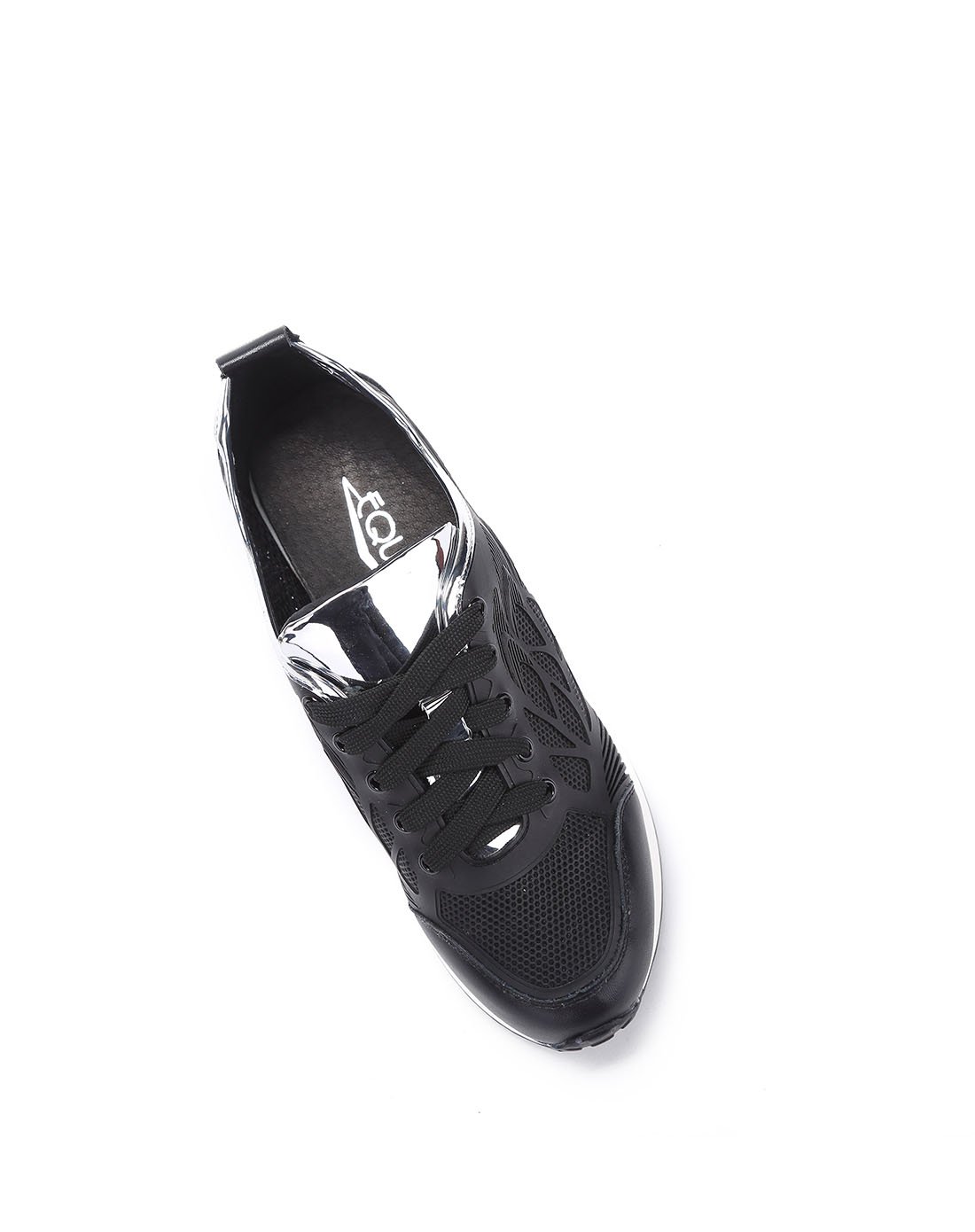 首次登陆-i酷equus女鞋钜惠专场超纤内增高系带休闲鞋黑色ff2cb1100