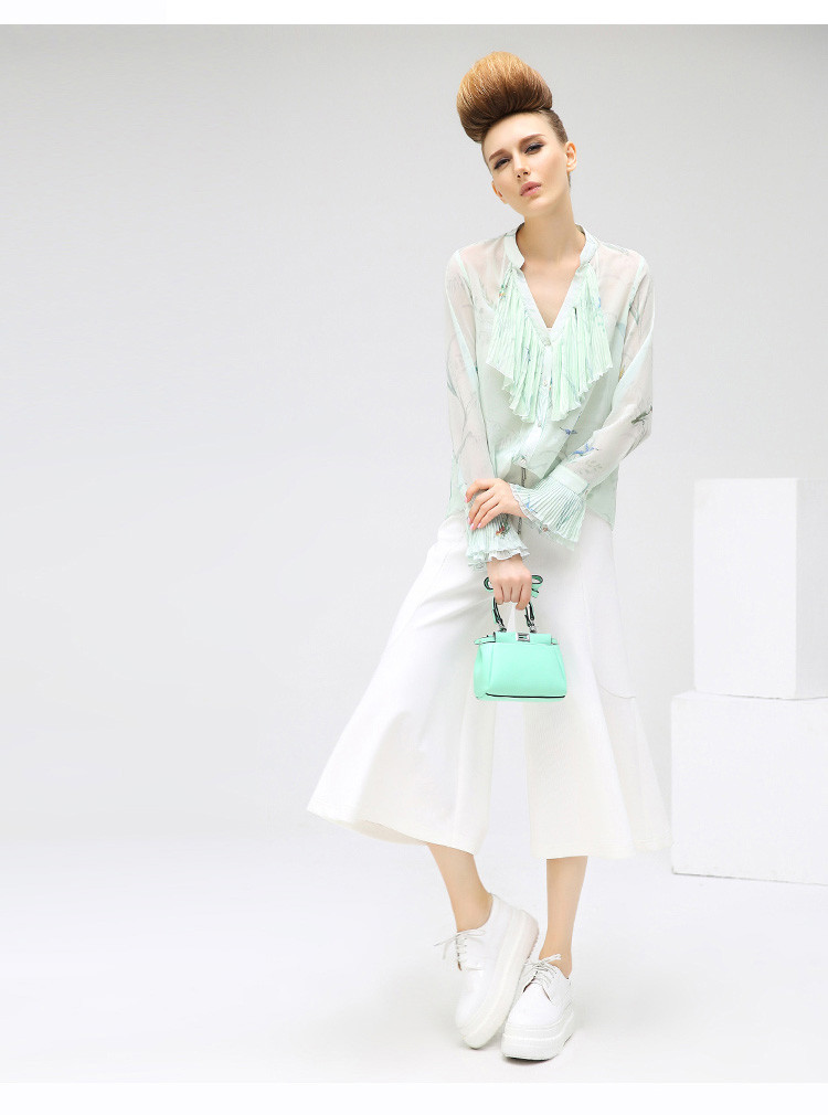 cocobella女装专场 荷叶边两件套雪纺衫 衣长: 常规 适用人群: 青年