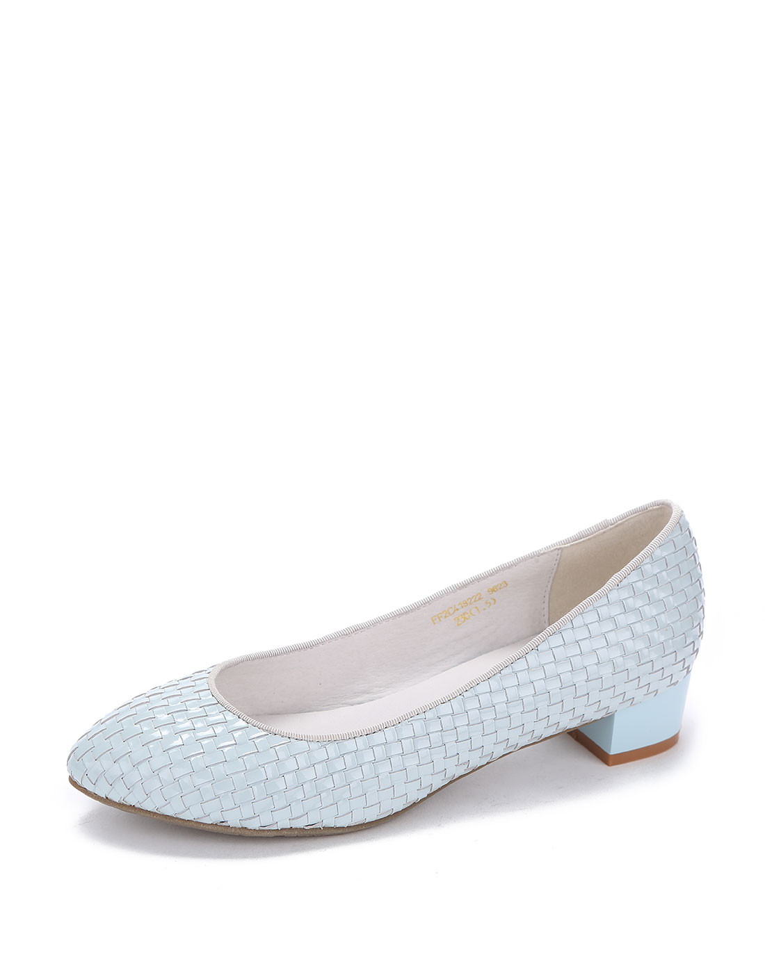 清仓—i酷equus 编织猪皮低跟浅口单鞋ff2c4182229623_唯品会