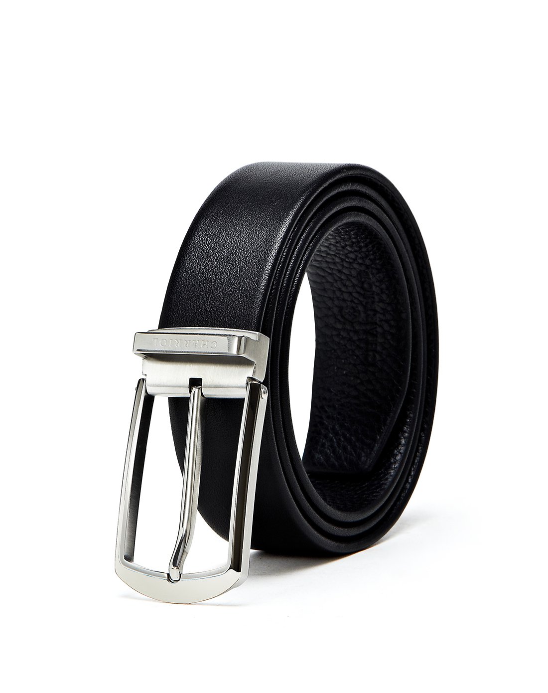 charriol 夏利豪男士休闲韩版时尚头层牛皮针扣皮带