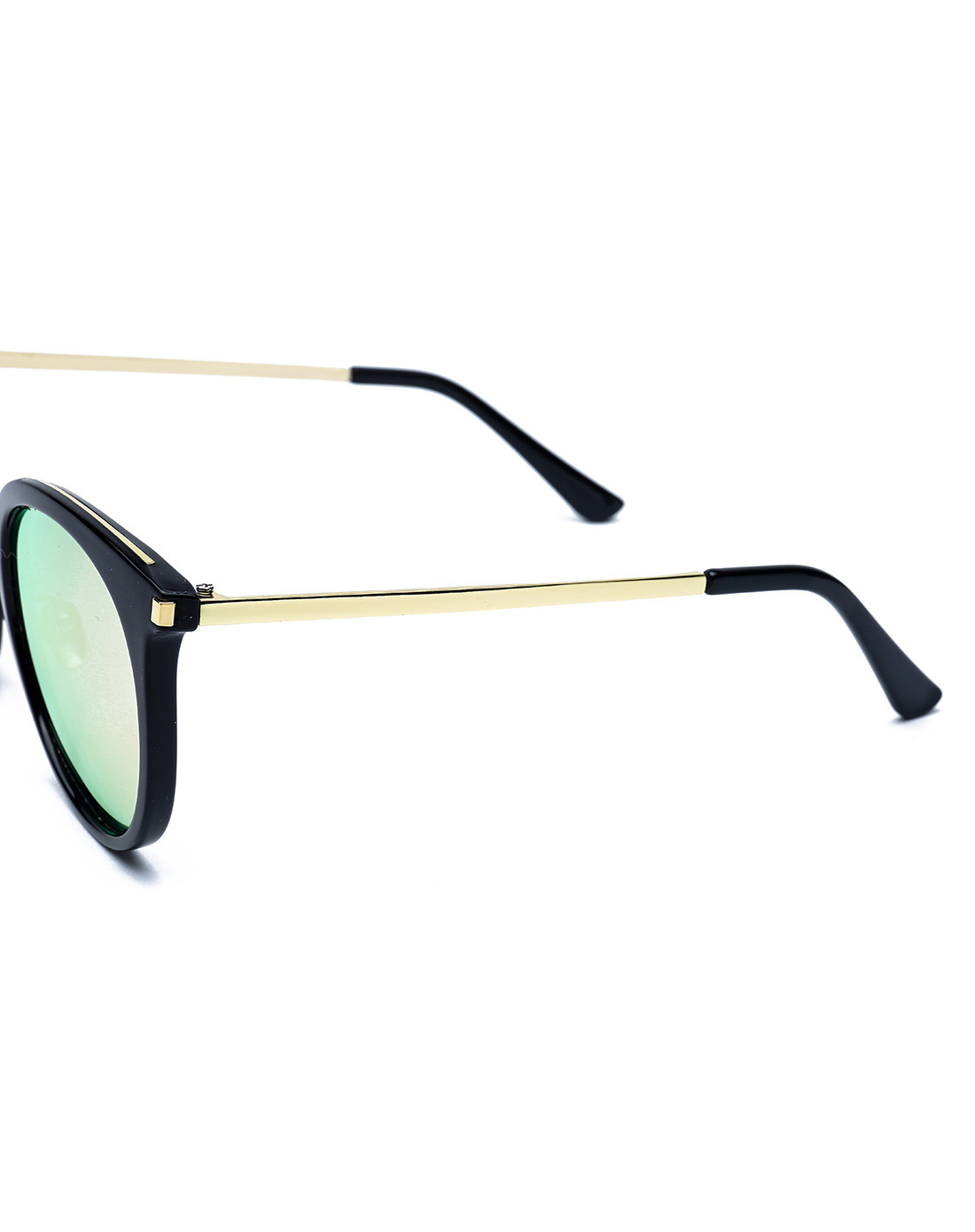 mtmit男女款复古猫眼形圆框瘦脸墨镜高清偏光太阳镜