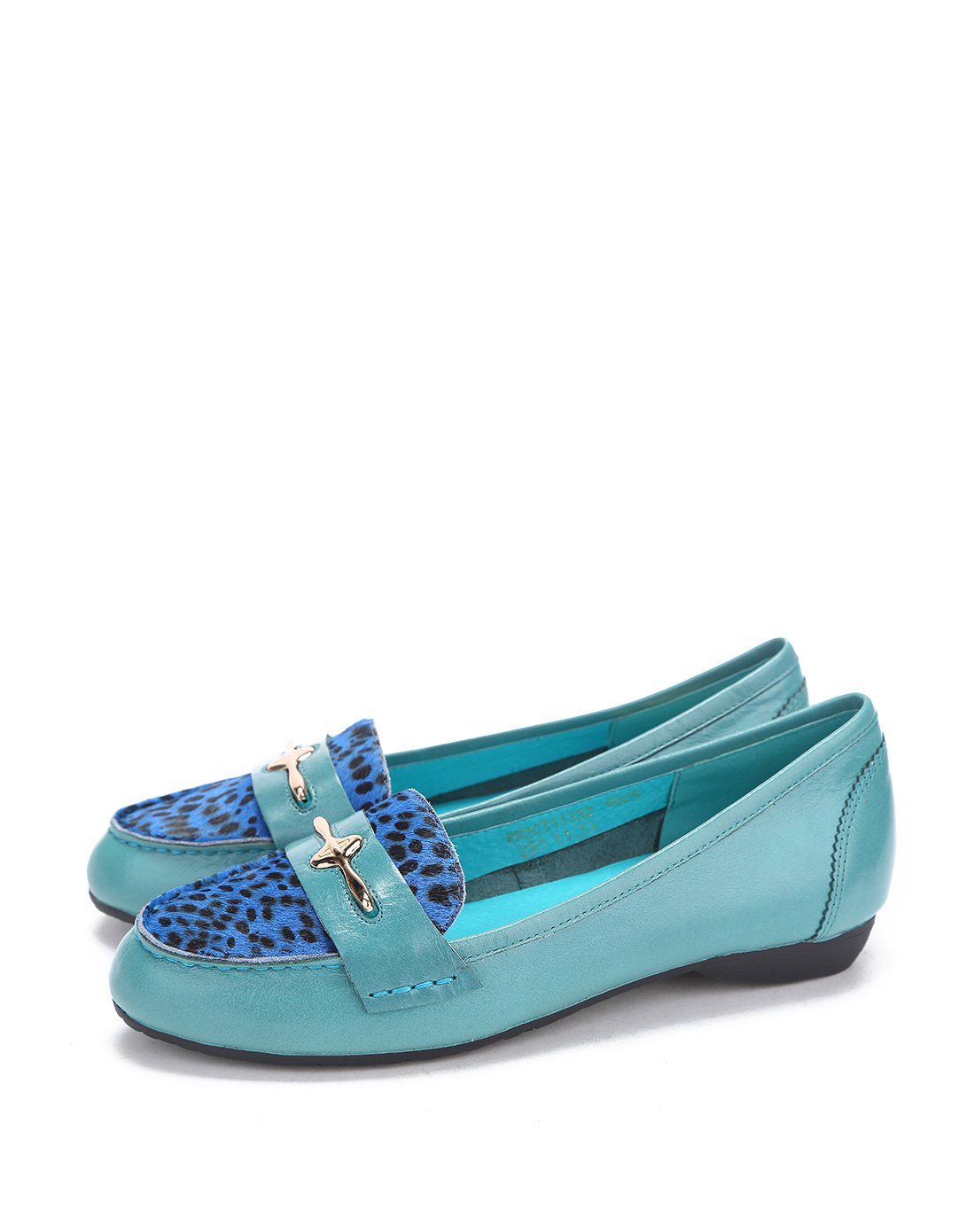 清仓—i酷equus 时尚斑点牛皮深口低跟单鞋ff2c3111329605_唯品会