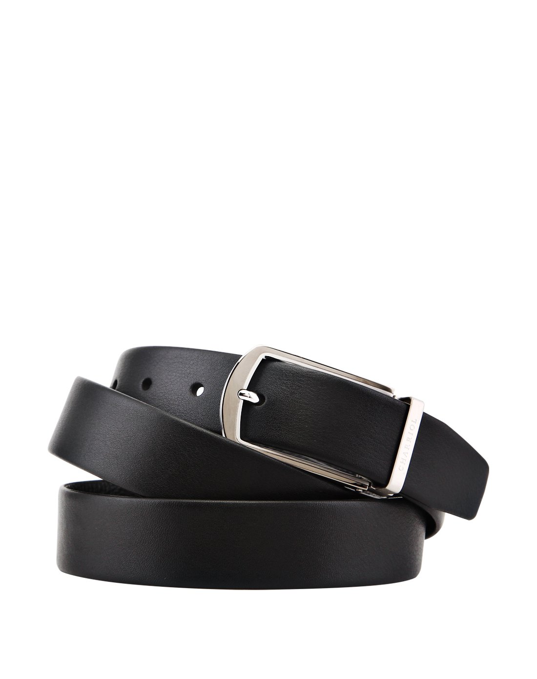 charriol 夏利豪男士休闲韩版时尚头层牛皮针扣皮带