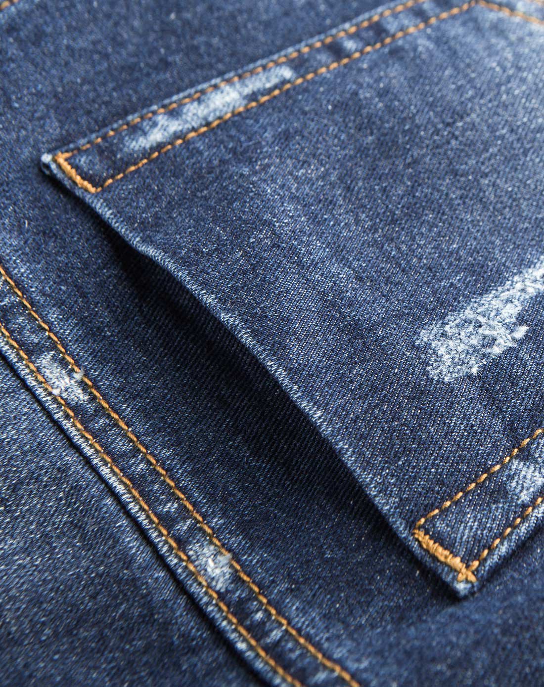 丹宁水洗勾破休闲牛仔短裤牛仔蓝