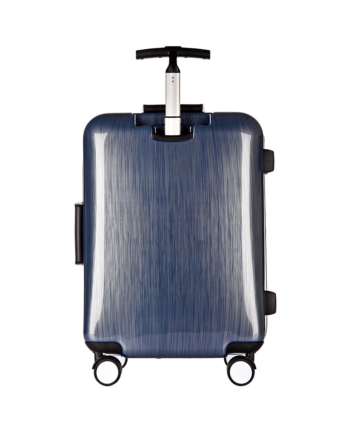 拉丝纹深框商务单拉杆旅行箱25寸天空蓝