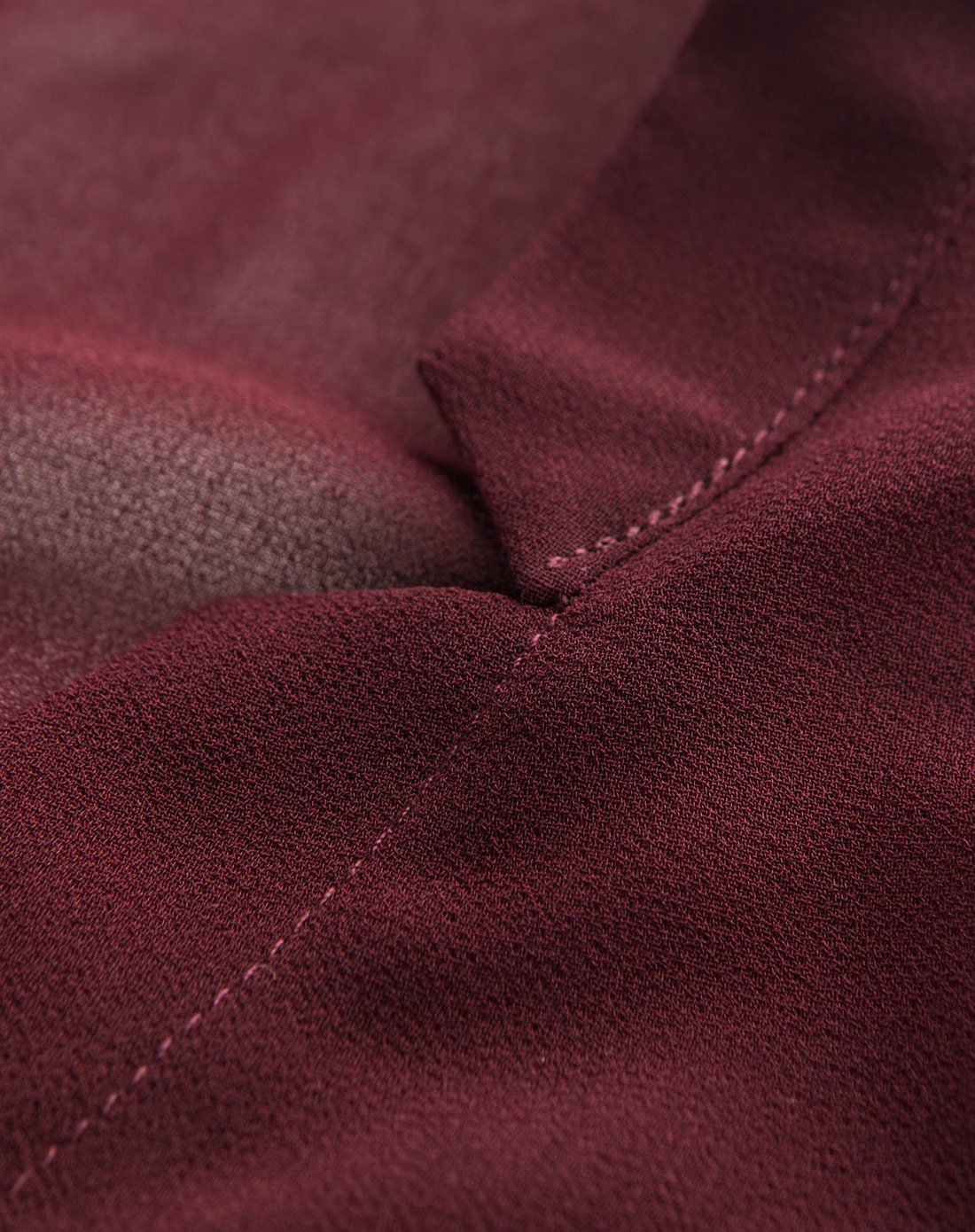 ol风格v领吊带短袖两件套雪纺衫酒红