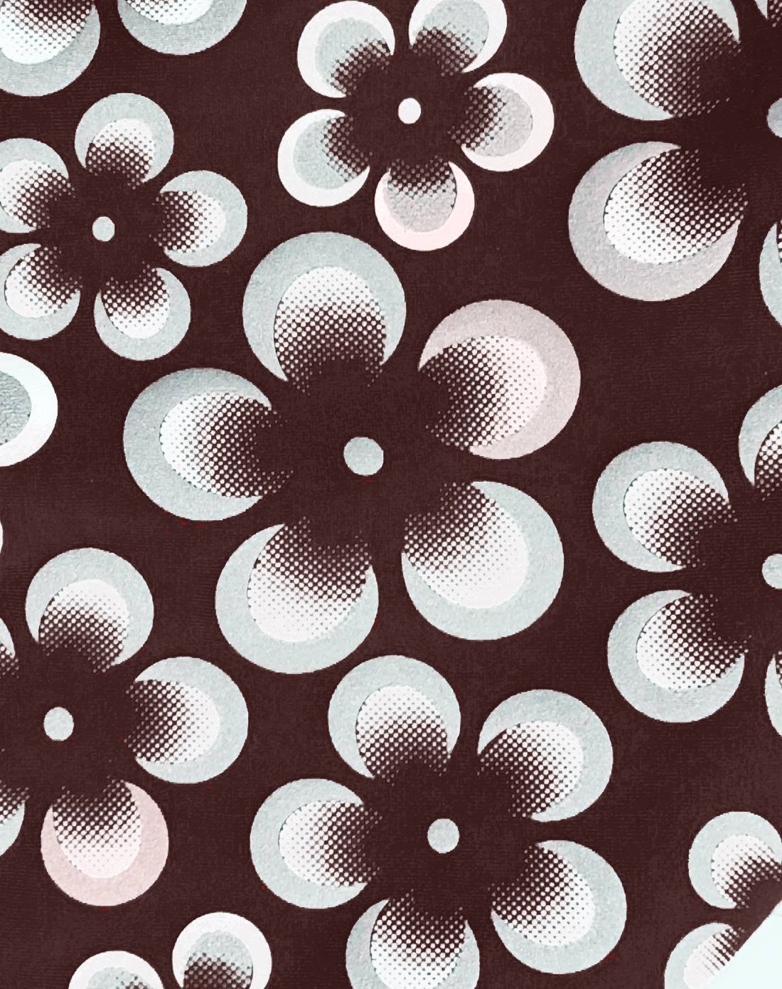 时尚立体印花 中性款柔软舒适泳帽咖白花