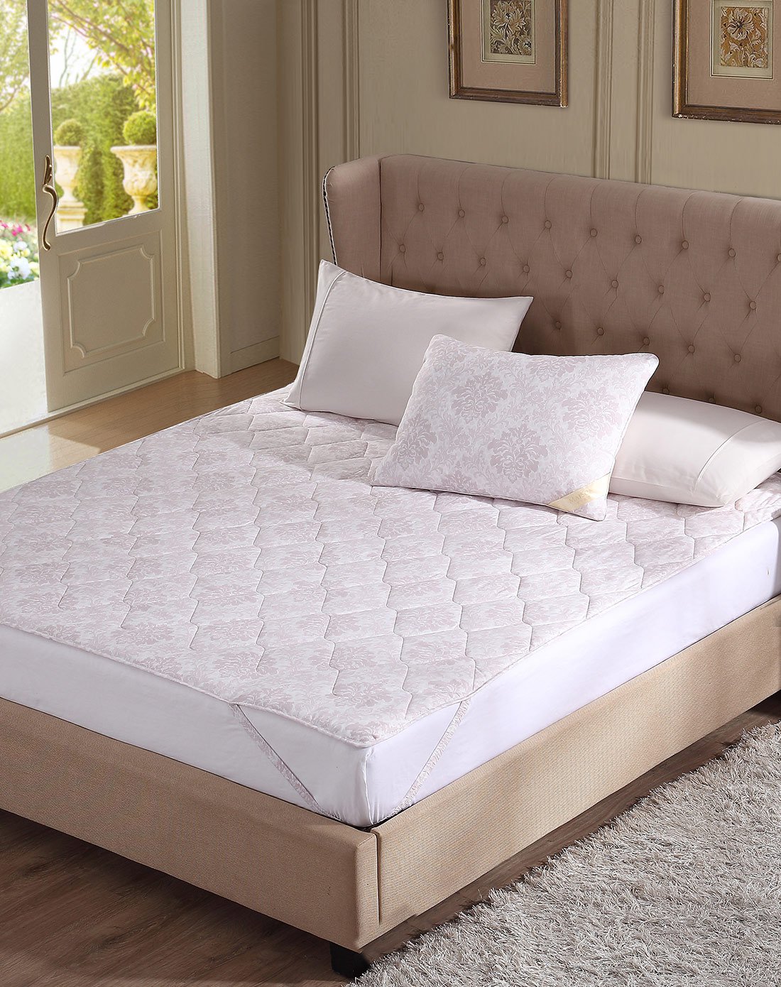 梦洁家纺经典专场 梦洁出品单双人可选暖梦纤柔保暖床褥床垫