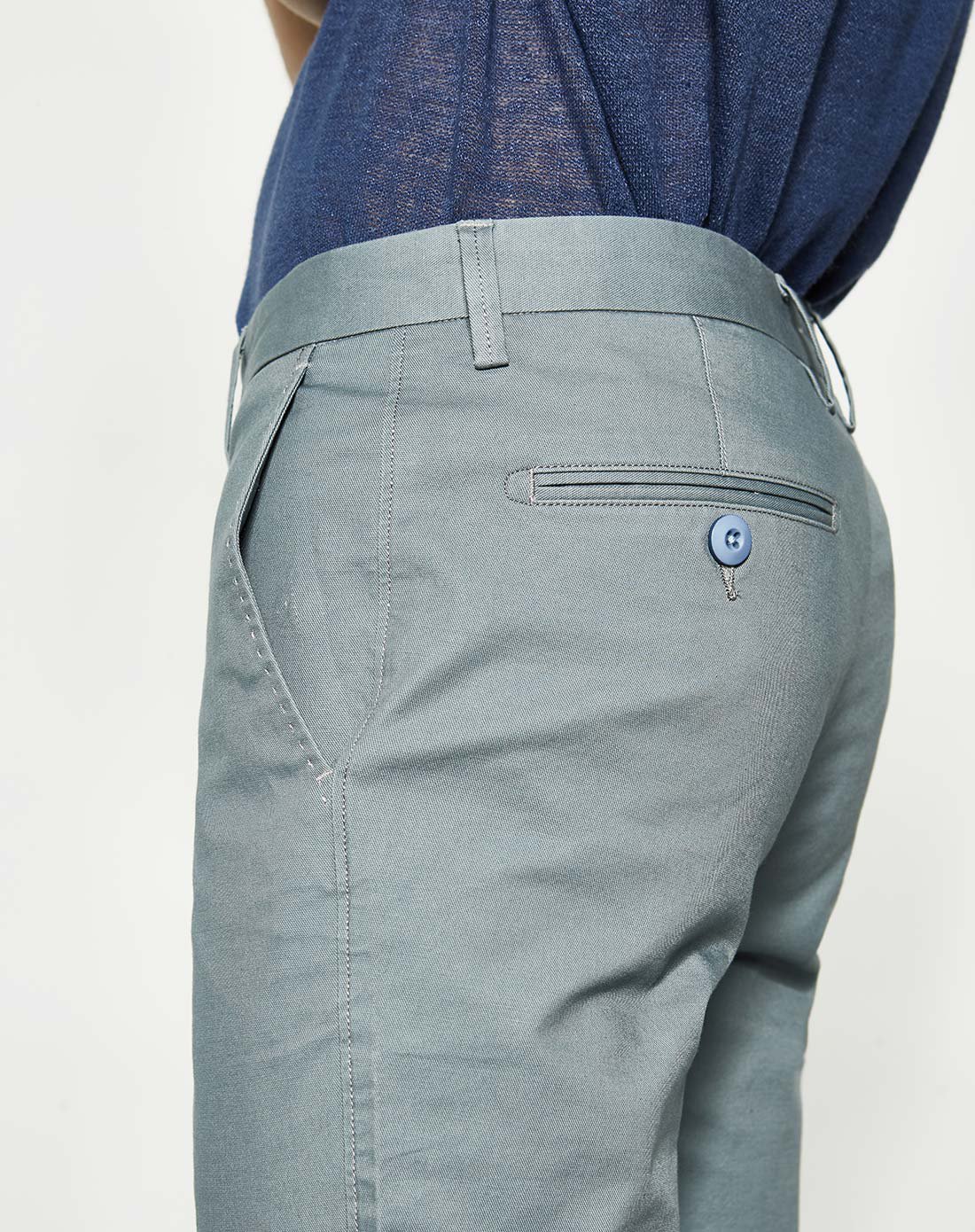 日常简约斜插袋款直筒男士休闲裤