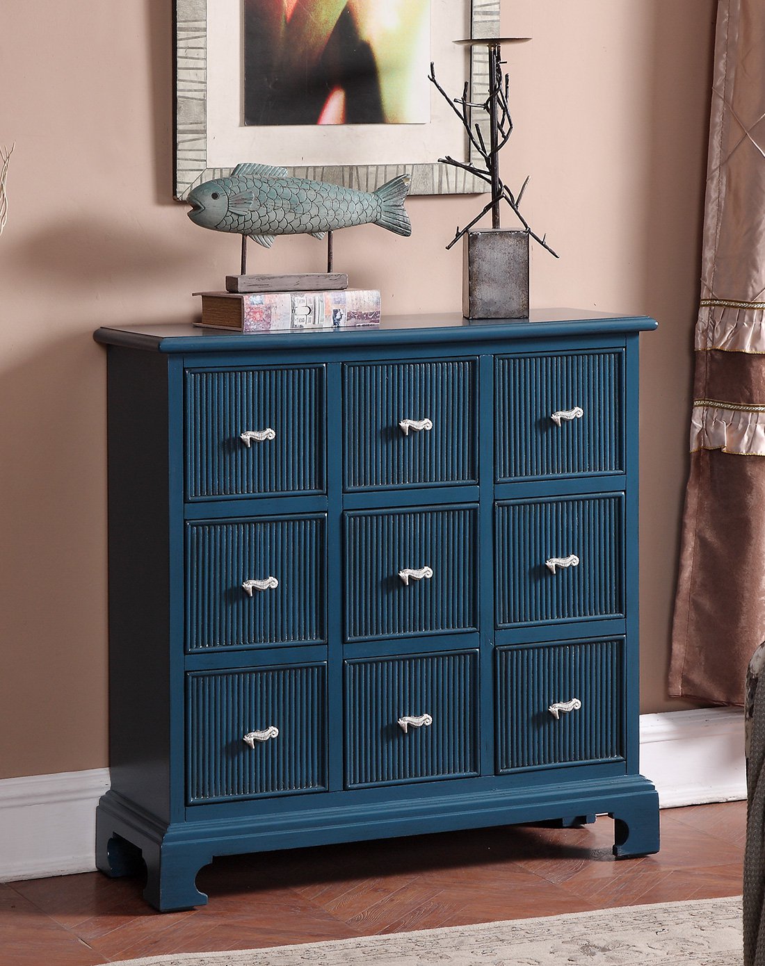 地中海九斗柜抽屉柜