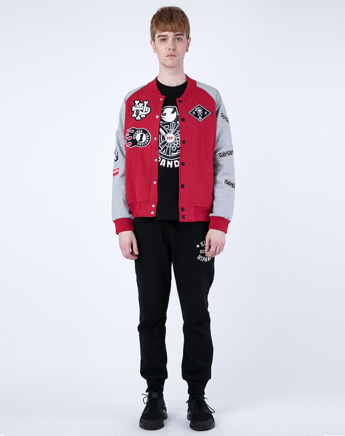 hipanda男款字母插肩袖棒球服军绿色0153431323403_唯品会