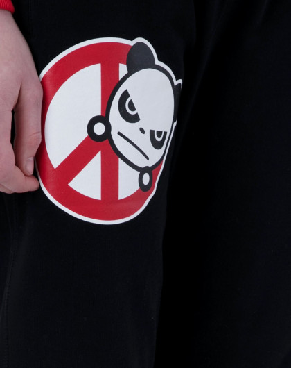 hipanda男女装女反战徽章针织七分裤0161802295902_唯品会