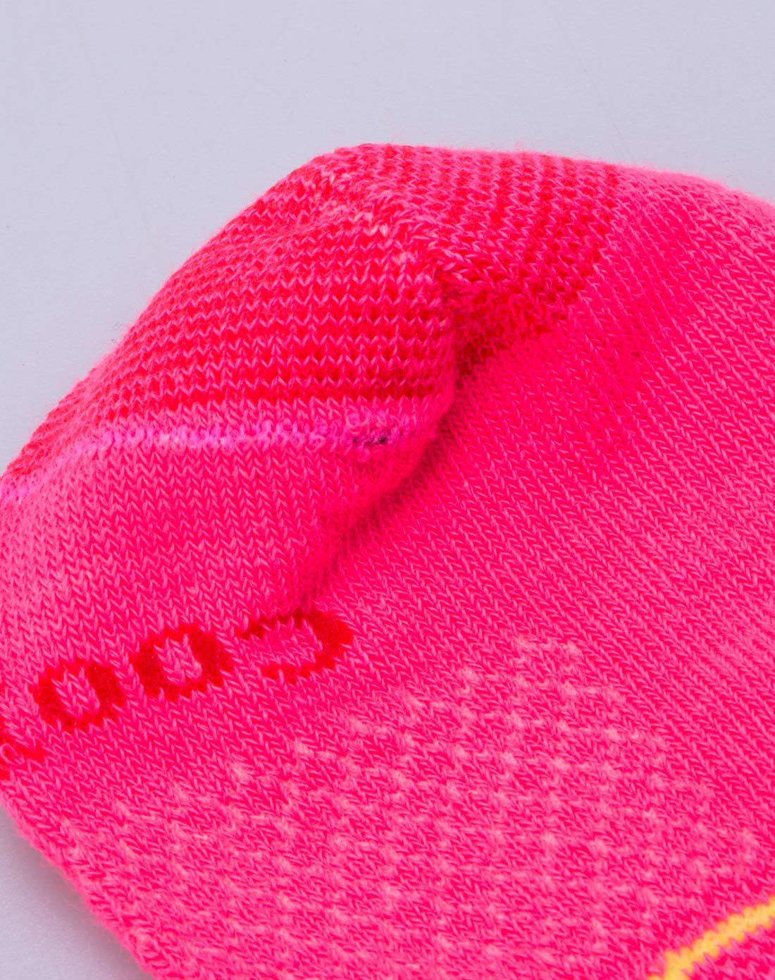 coolmax 情侣款玫红色跑步袜