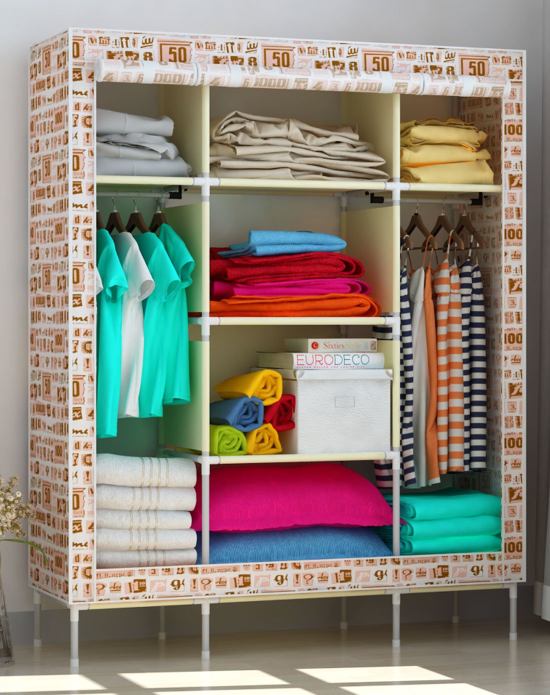 简易衣橱时尚简约加粗钢管衣柜