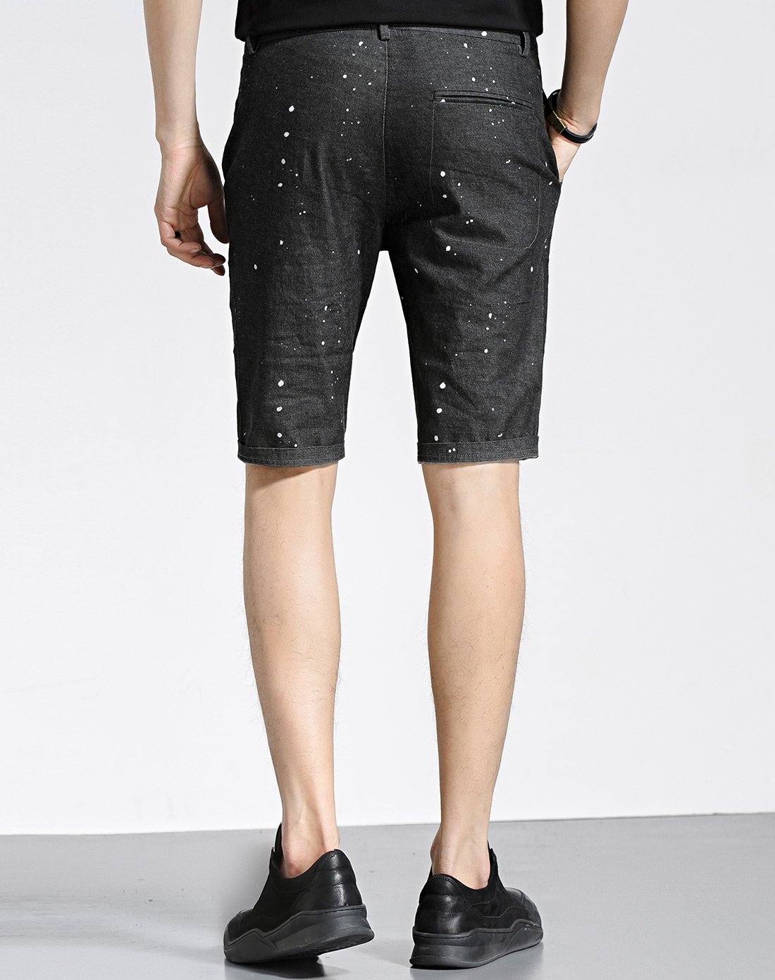 (夏新品)时髦斑点休闲短裤