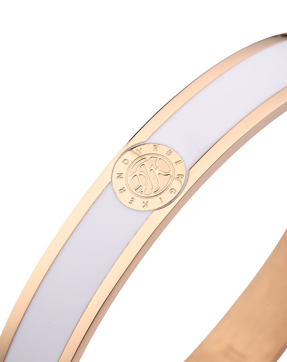 dyrberg/kern 色彩系列白色珐琅手镯