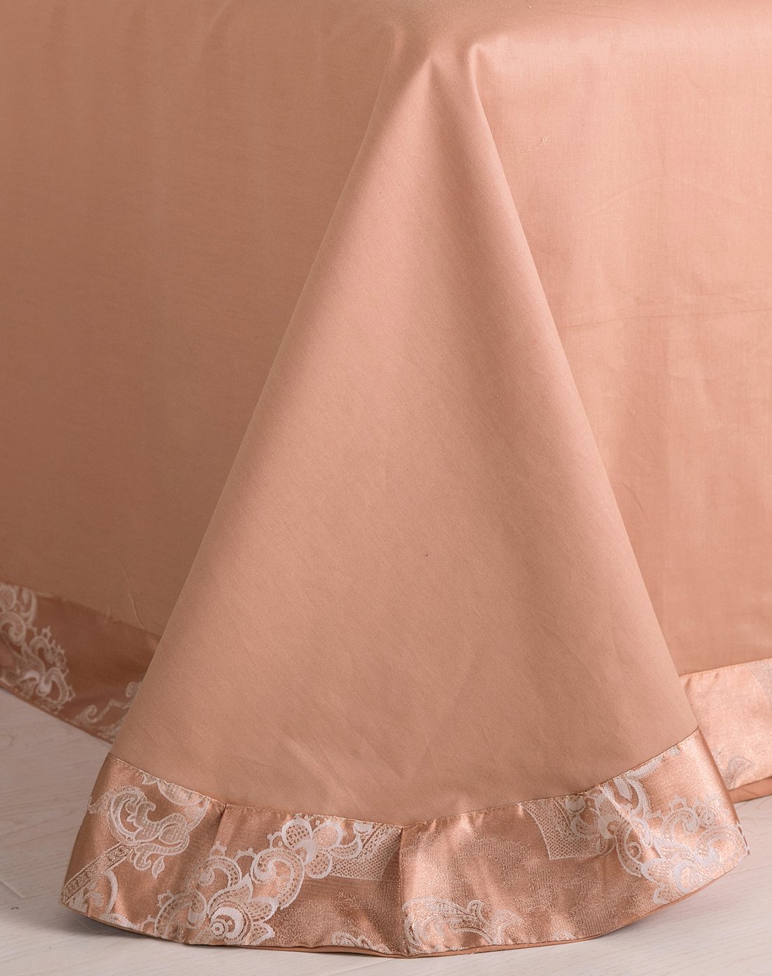 贡缎提花天丝四件套-伊布咖色