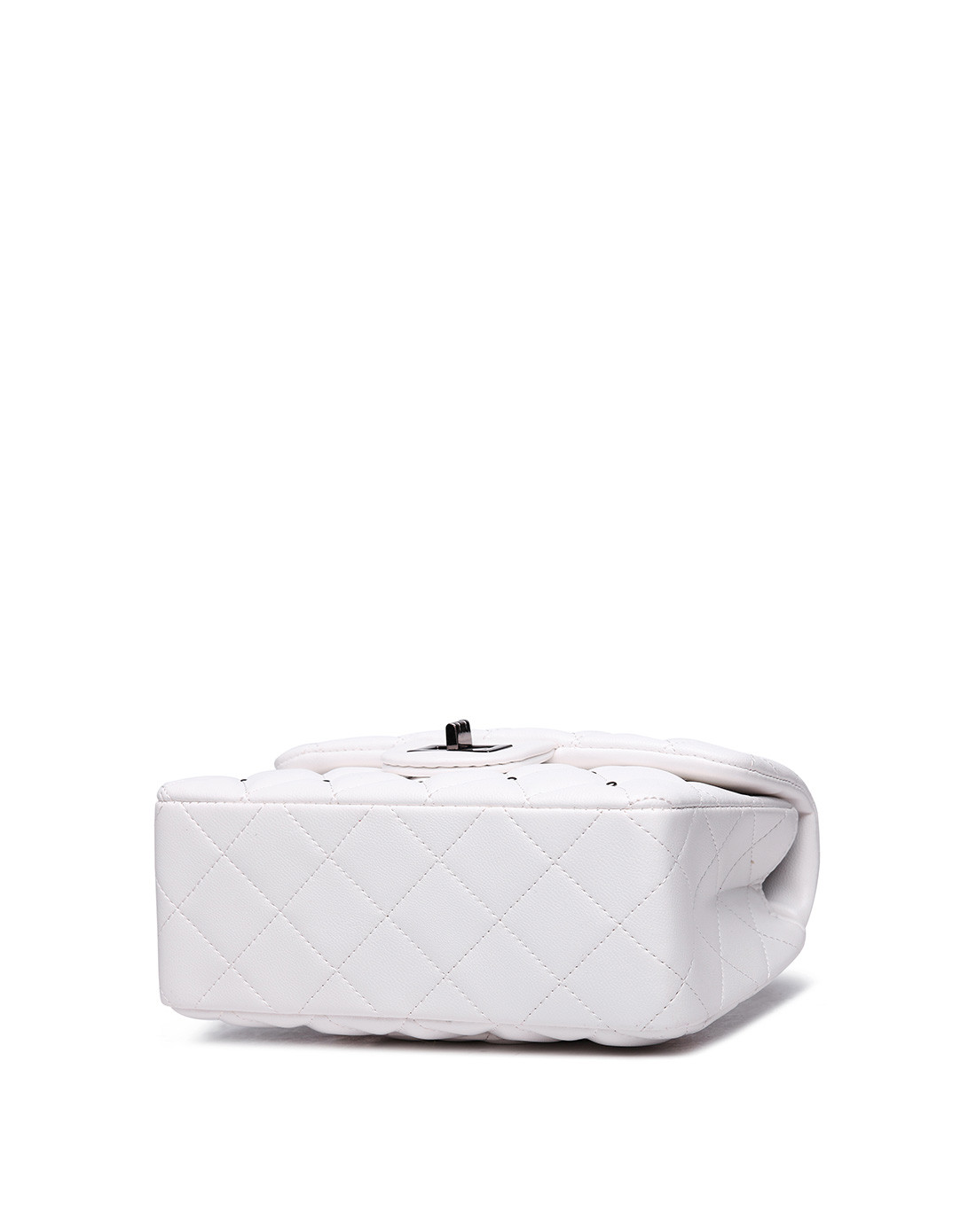 2017新品皇家时尚满天星系列菱格斜挎包白色