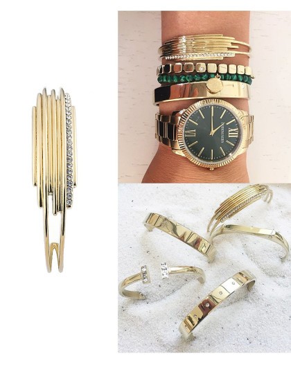 金dyrberg/kern轻奢dyrberg/kern 回音系列手镯341223_唯品会