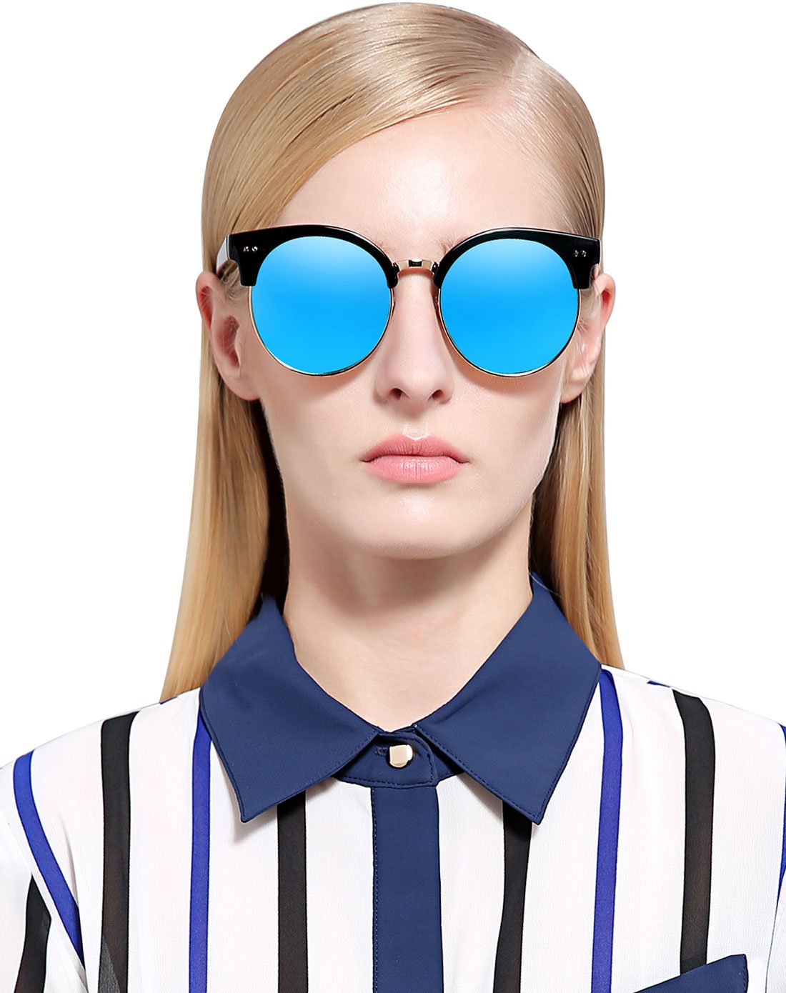 【抖音同款】帕森时尚偏光女士太阳镜 复古大框眼镜墨镜驾驶镜