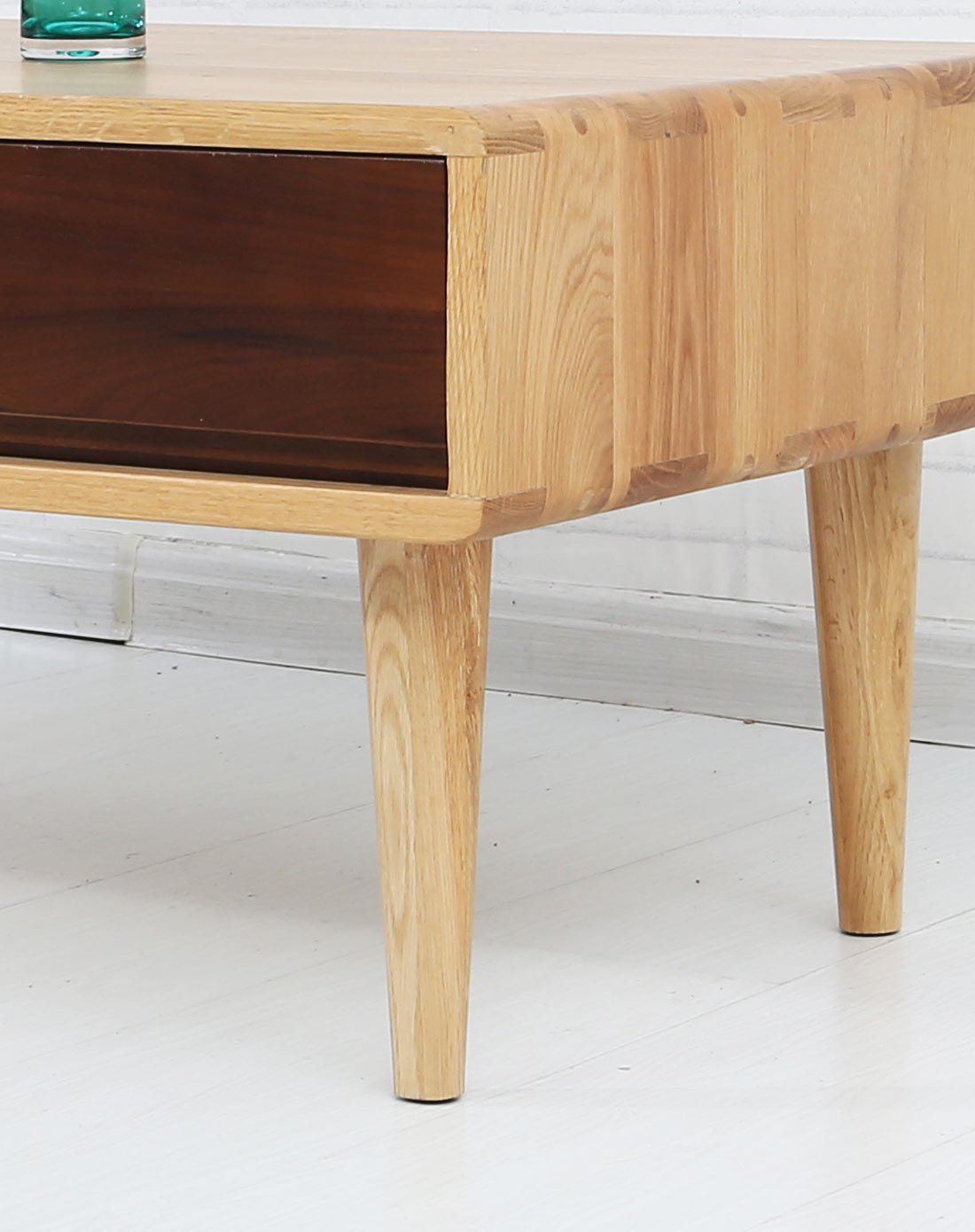 北欧设计感实木榫卯结构客厅茶几