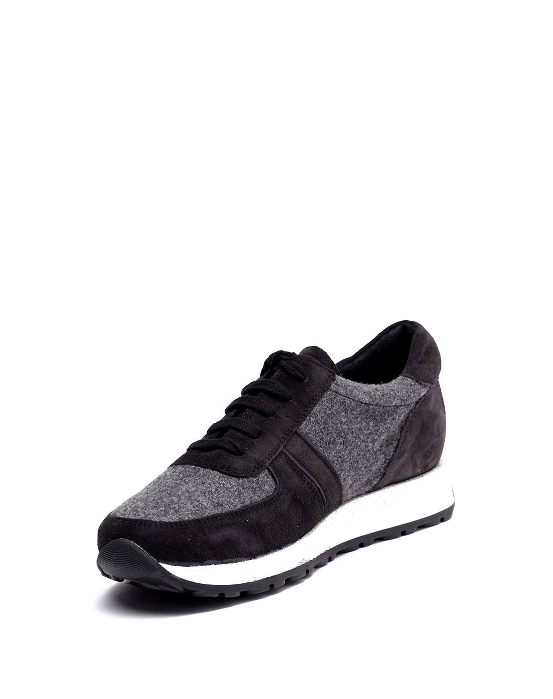 女士意大利进口翻毛皮绑带运动鞋