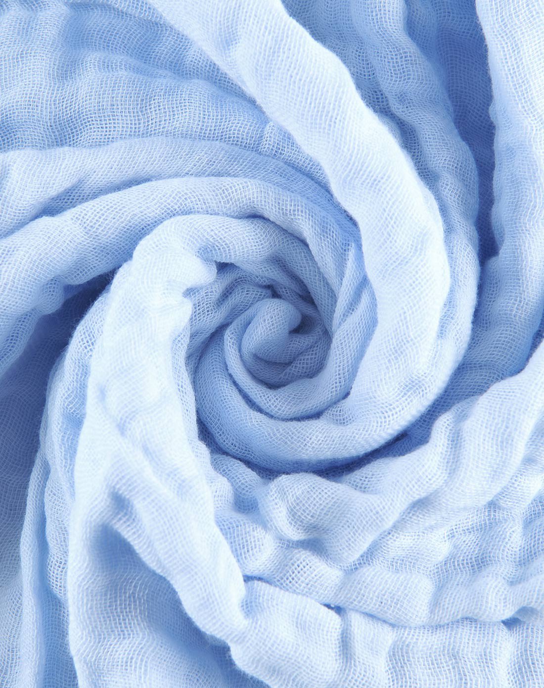 蓝色宝宝柔软6层纱布浴巾