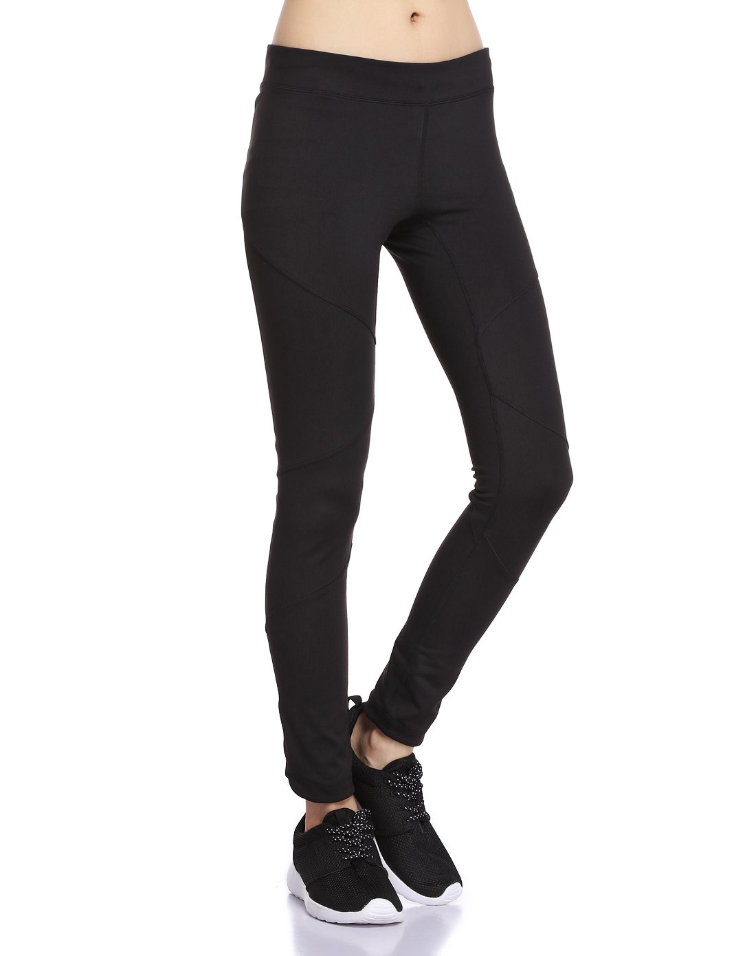 the north face户外跑专场吸湿排汗 女款紧身裤黑色2uygjk3_唯品会