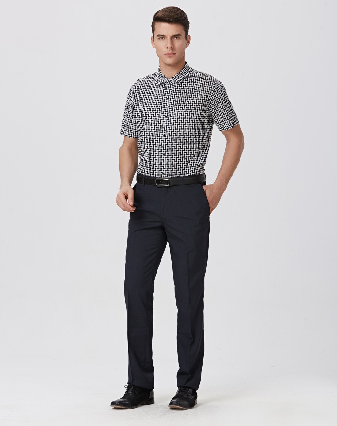 啄木鸟tucano成熟稳重短袖针织衬衫绿色ks352101-04_唯品会