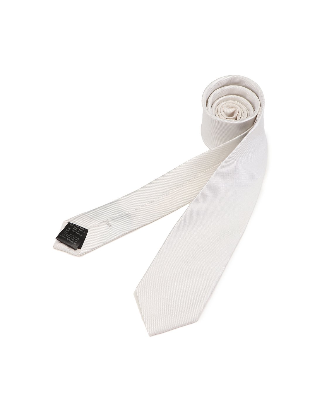 简洁百搭领带银白色