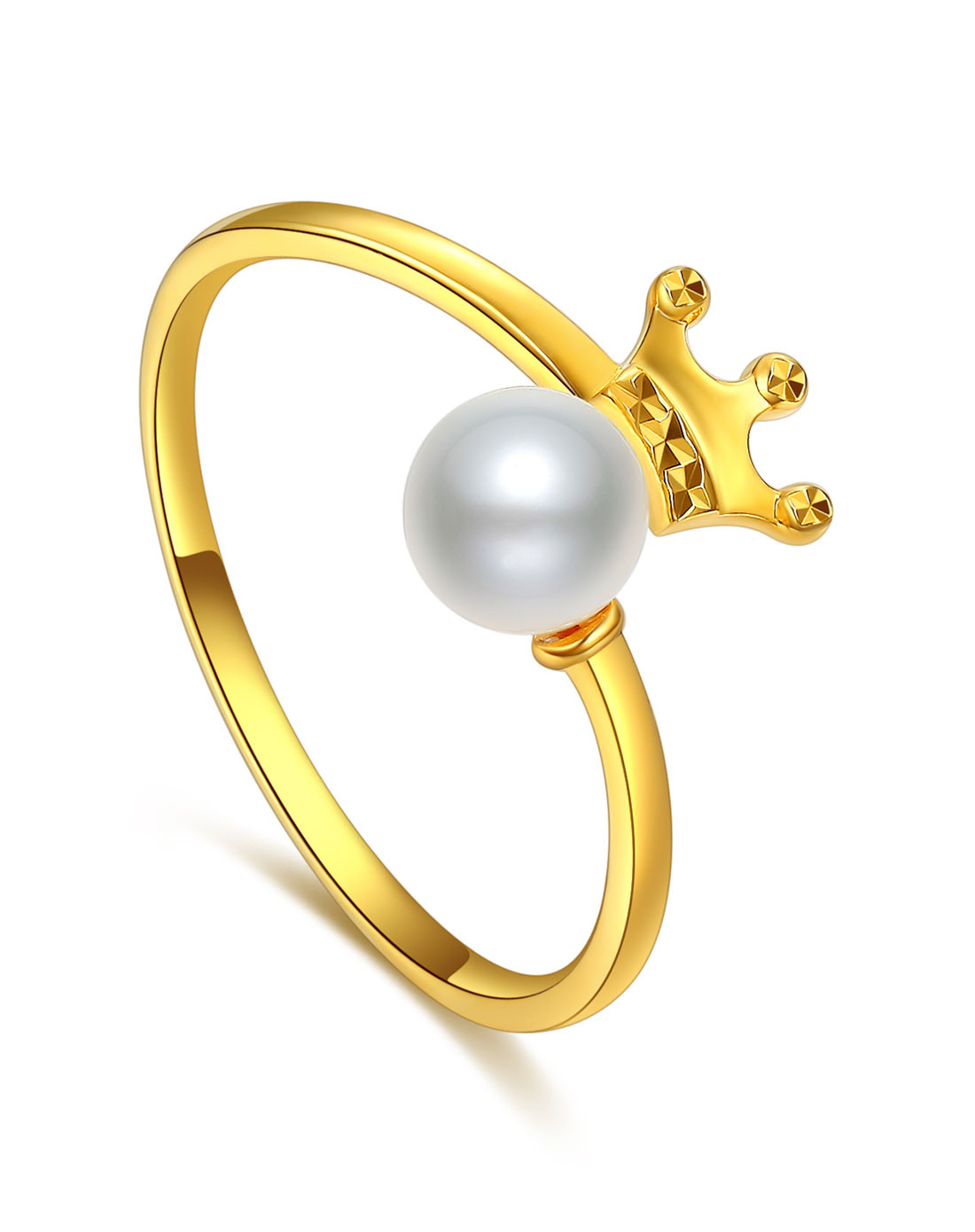 珠冠 黄18k金戒指-定价