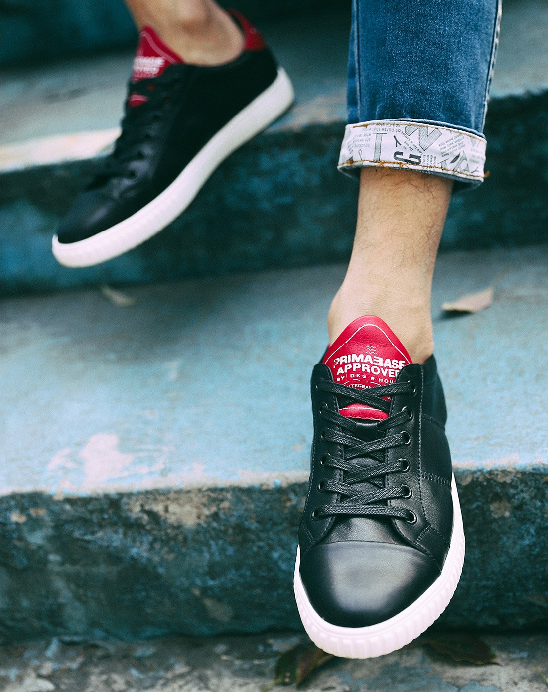 17年新款 都市潮流简约拉皱休闲鞋黑色