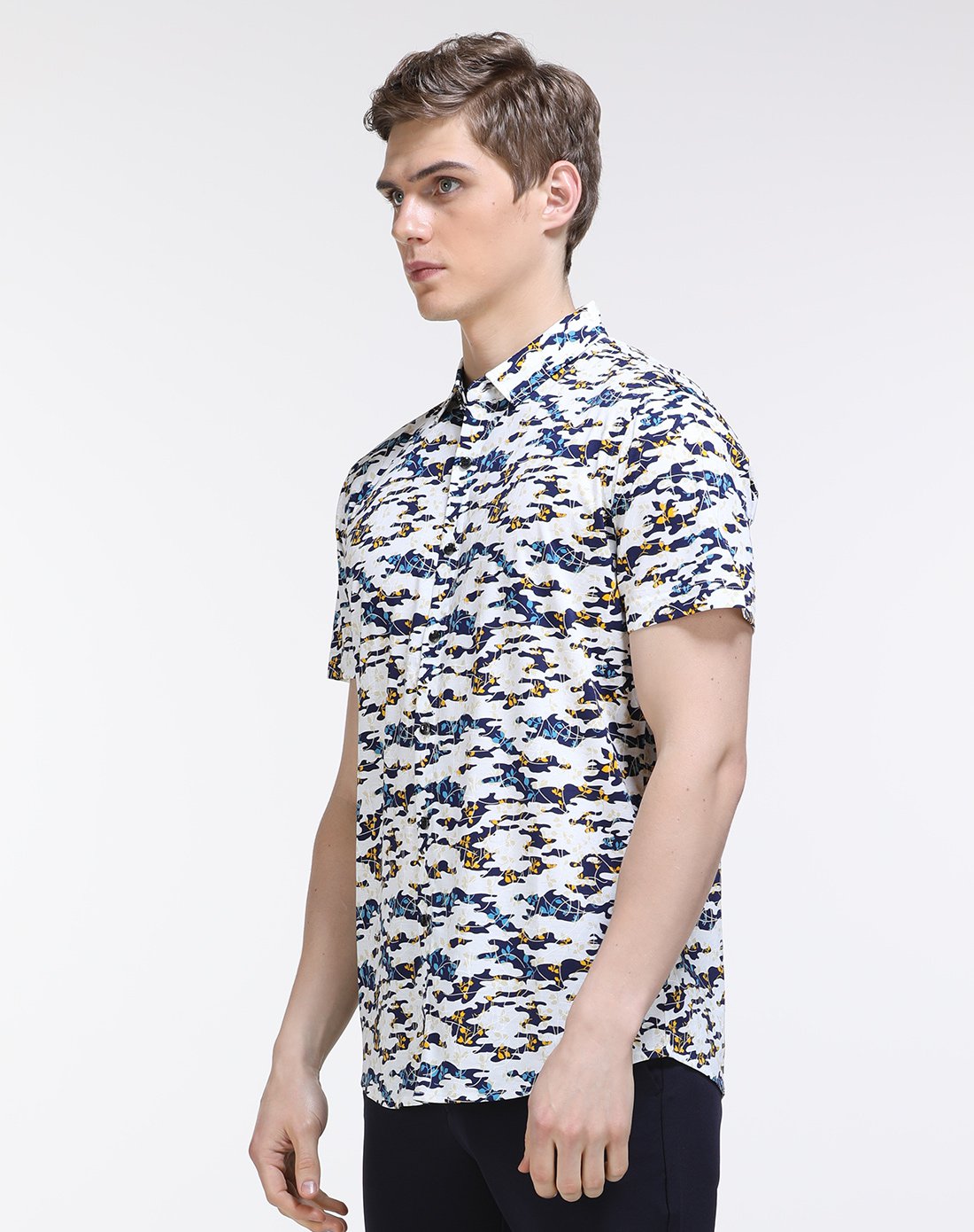 卡丹路cardanro男装专场 卡丹路休闲百搭短袖针织衬衫