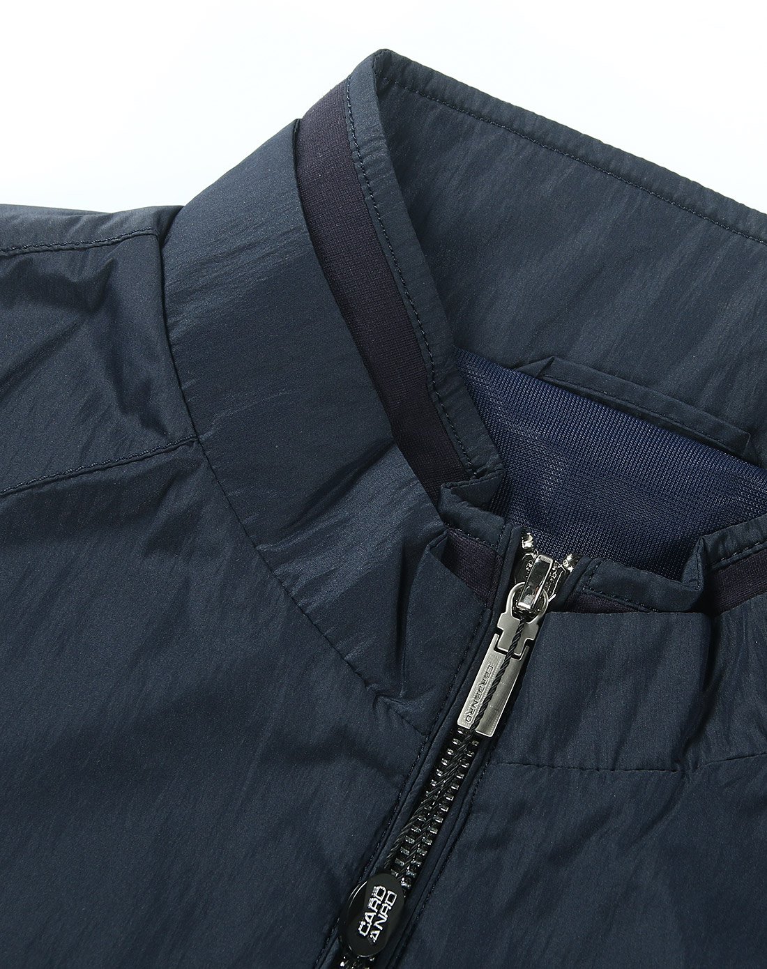 卡丹路时尚拉链门襟休闲夹克藏青